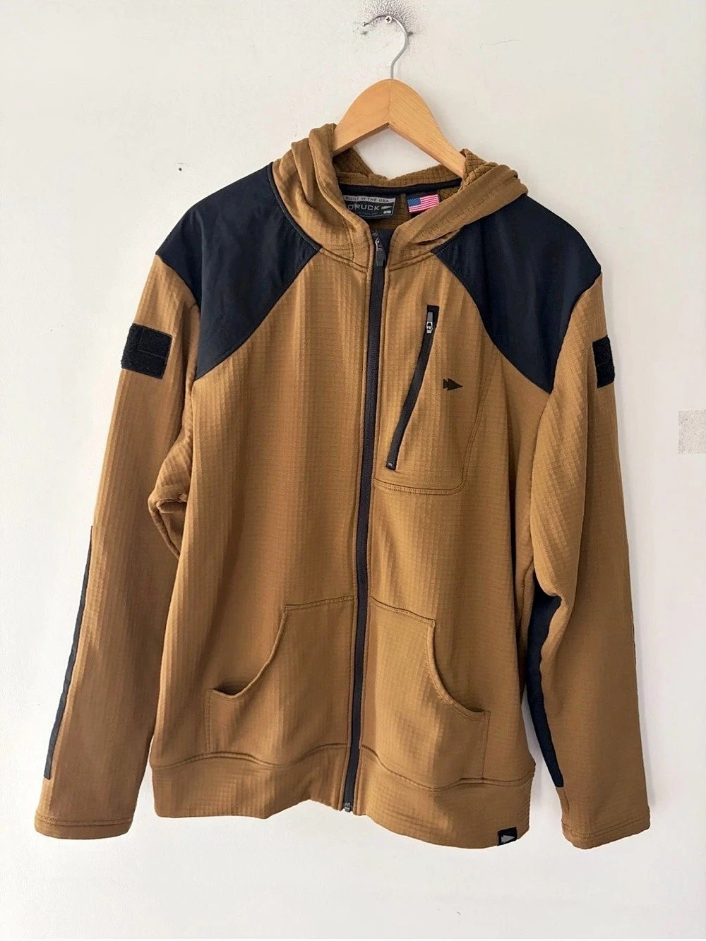 GORUCK Polartec Grid Fleece Full Zip Mens Hoodie Jacket Size L